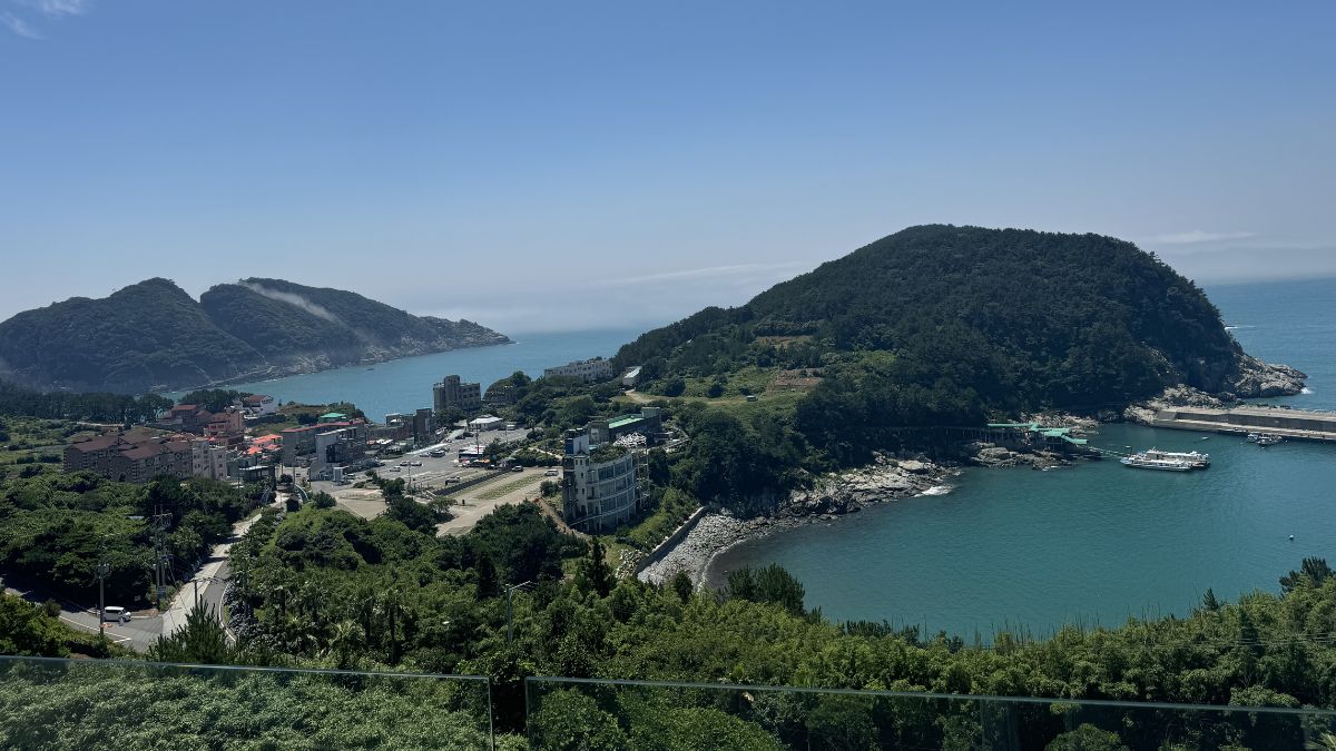 파티레지나 펜션에서 바라본 거제도 해금강 오션뷰