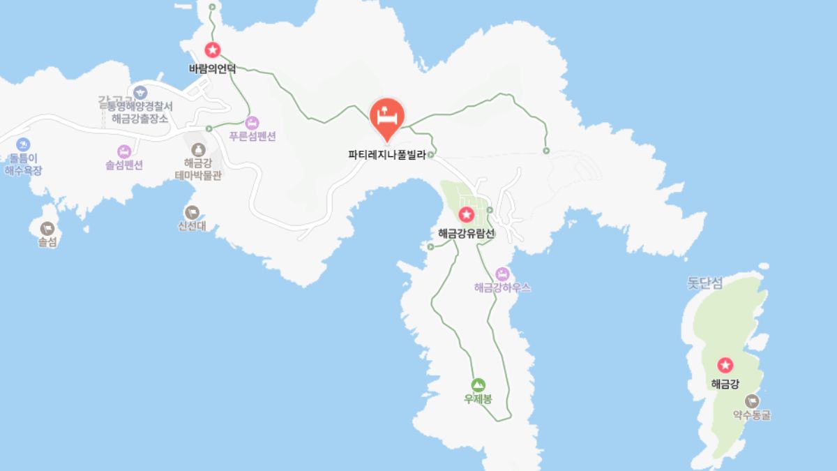 거제도 해금강 봄 여행 동선 지도네이버 지도 핀 캡처